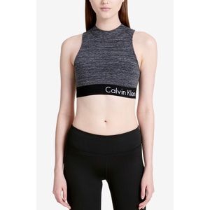 🔥Calvin Klein - Crisscrossed Back Scuba Sport Bra
